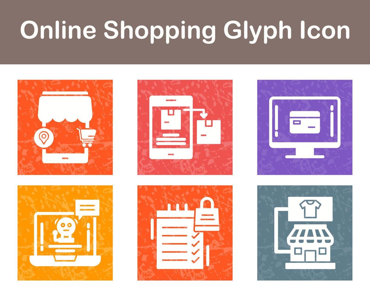 Online-Shopping-Vektor-Icon-Set vektor