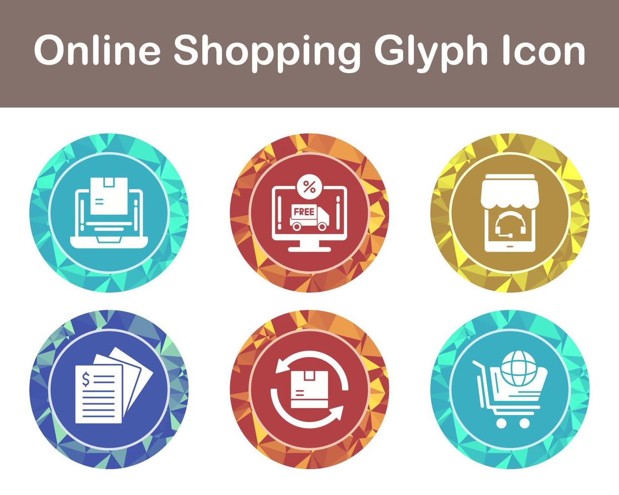 Online-Shopping-Vektor-Icon-Set vektor