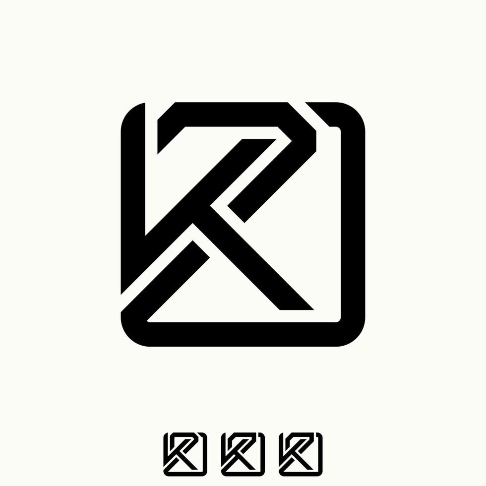 einfach und einzigartig Brief oder Wort k2d Schriftart im Schnitt Platz Linie gerundet Bild Grafik Symbol Logo Design abstrakt Konzept Vektor Aktie. können Sein benutzt wie Symbol verbunden zu Zuhause Initiale oder Monogramm