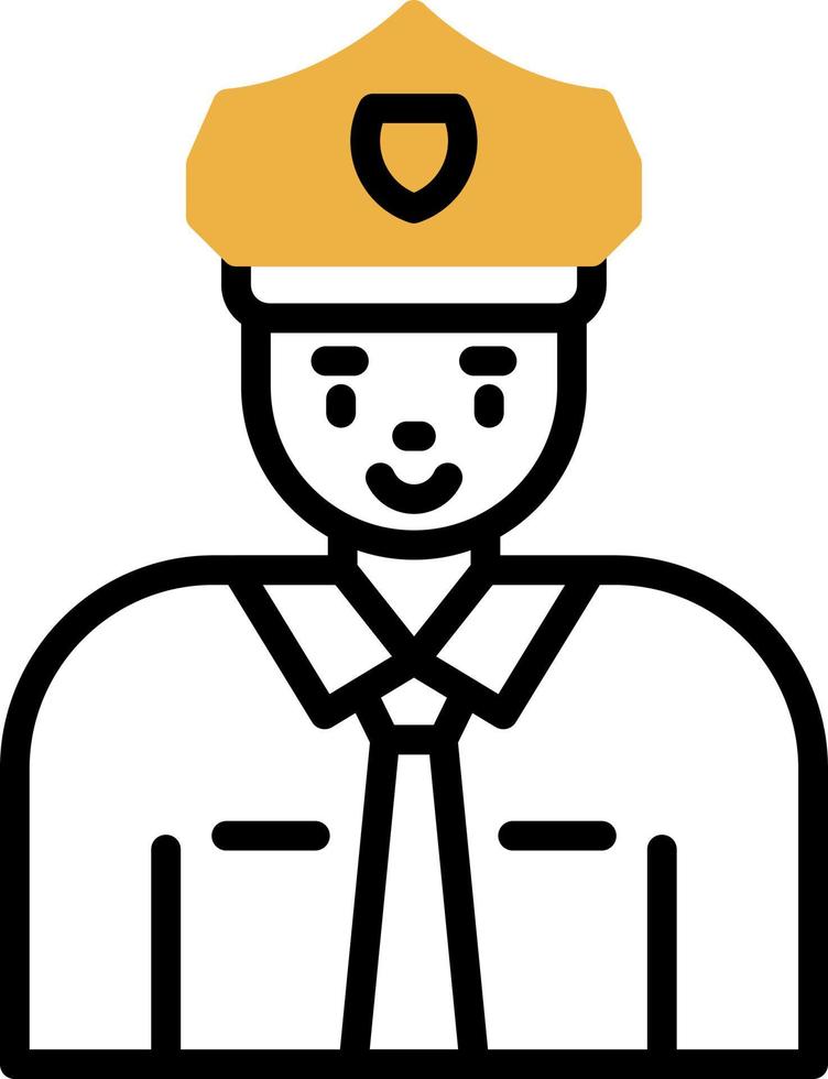 Polizist-Vektor-Icon-Design vektor