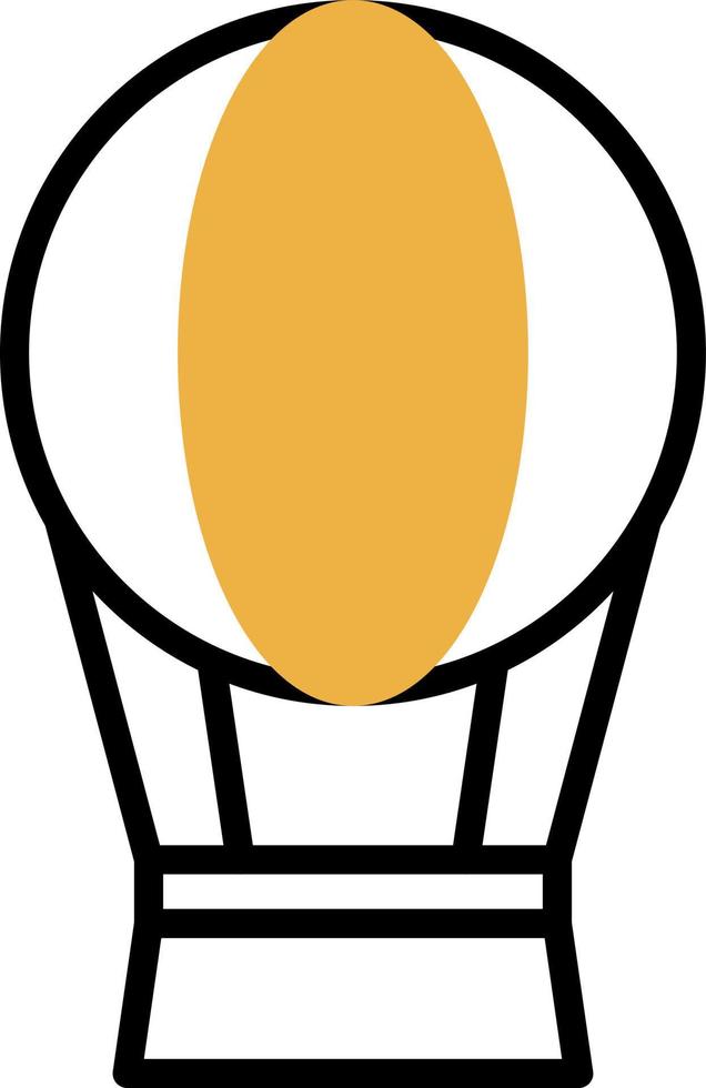 Heißluftballon-Vektor-Icon-Design vektor