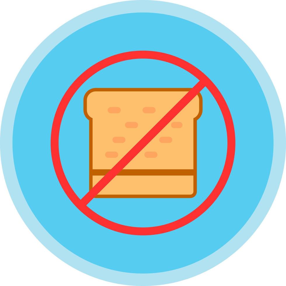 Low-Carb-Diät-Vektor-Icon-Design vektor