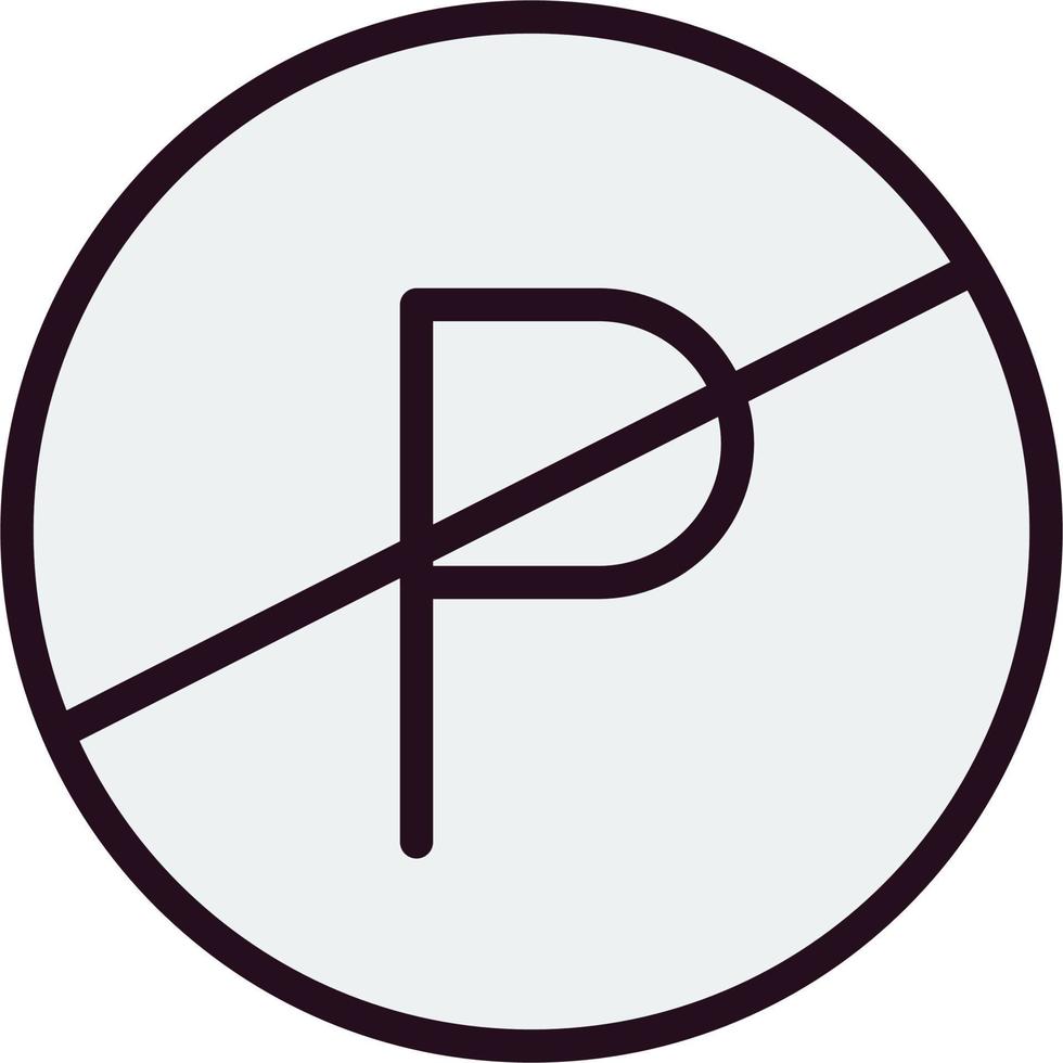 Parkplatz verboten Vektor Symbol