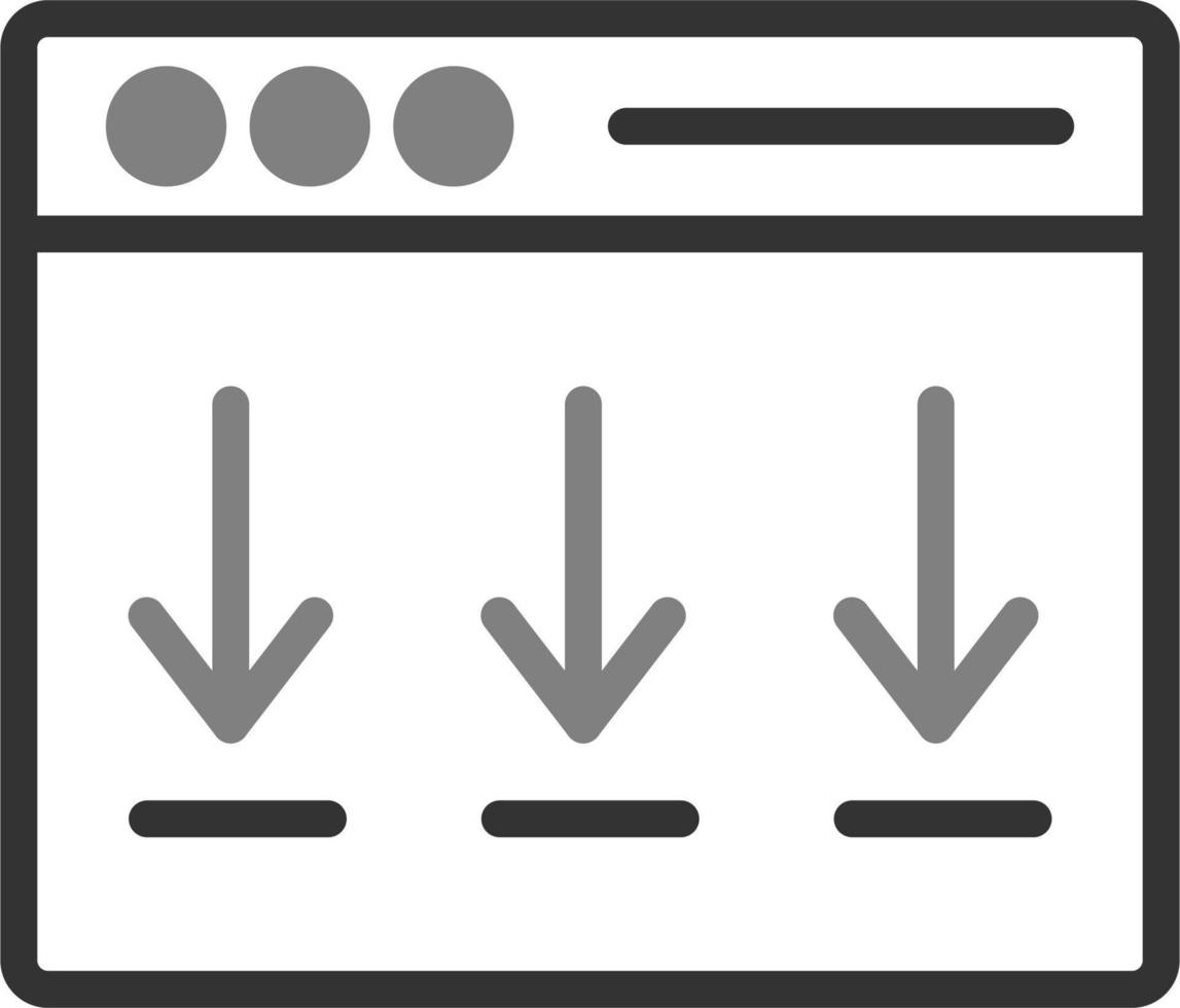 Zielseiten-Vektorsymbol vektor