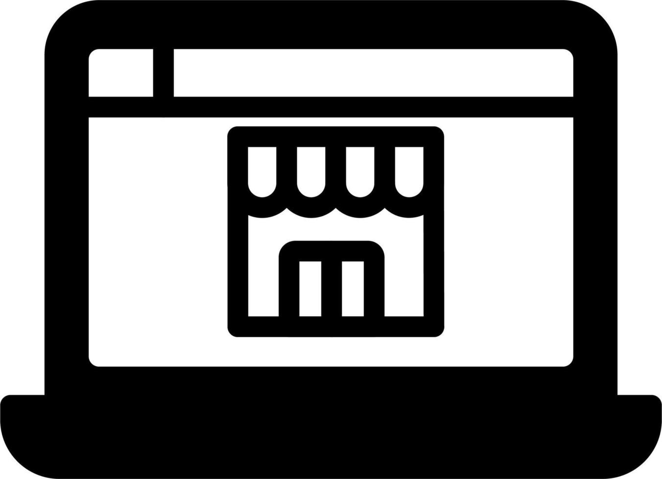online Geschäft Vektor Symbol