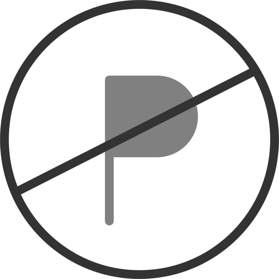 parkering förbjuden vektor ikon