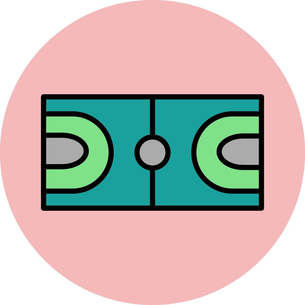 Basketball Gericht Symbol vektor