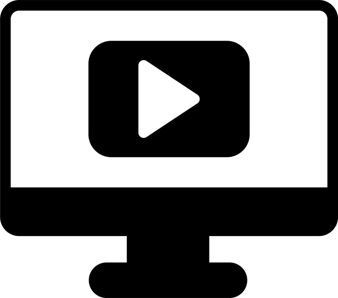 Video-Player-Vektorsymbol vektor