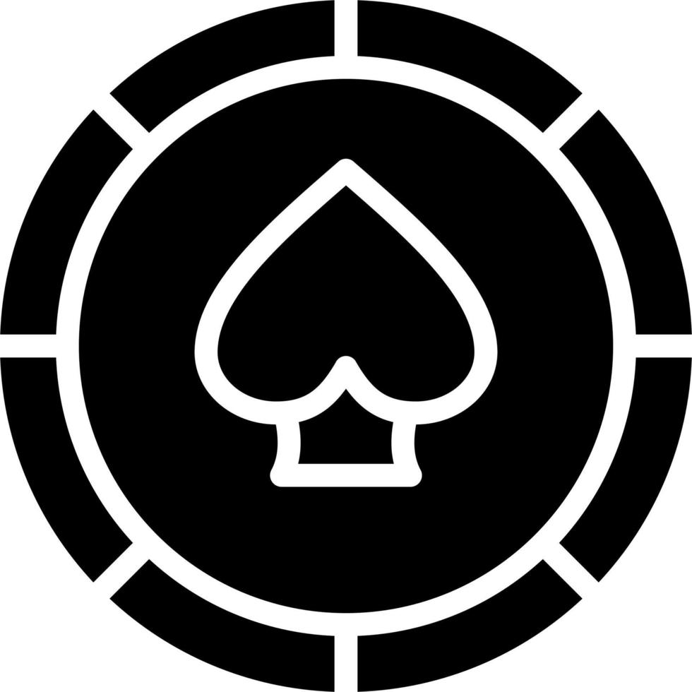 Kasino Chip Vektor Symbol