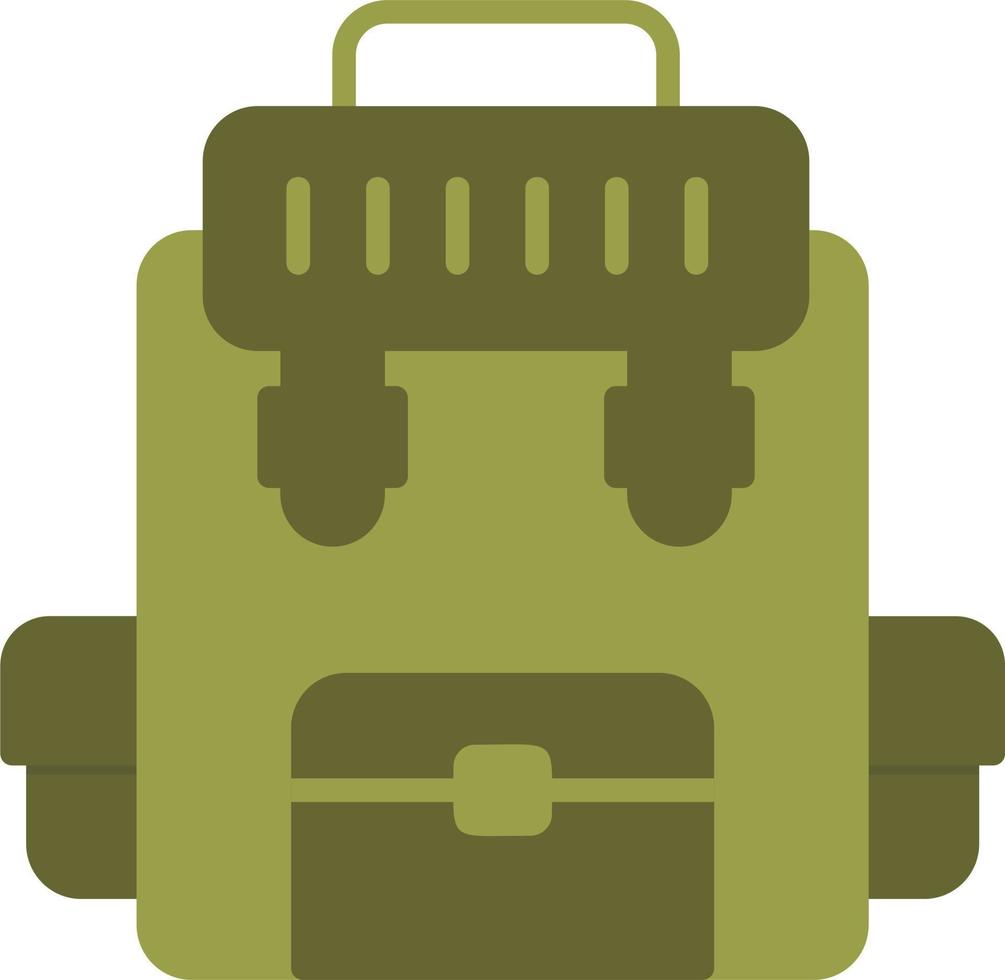 Militär- Rucksack Symbol vektor