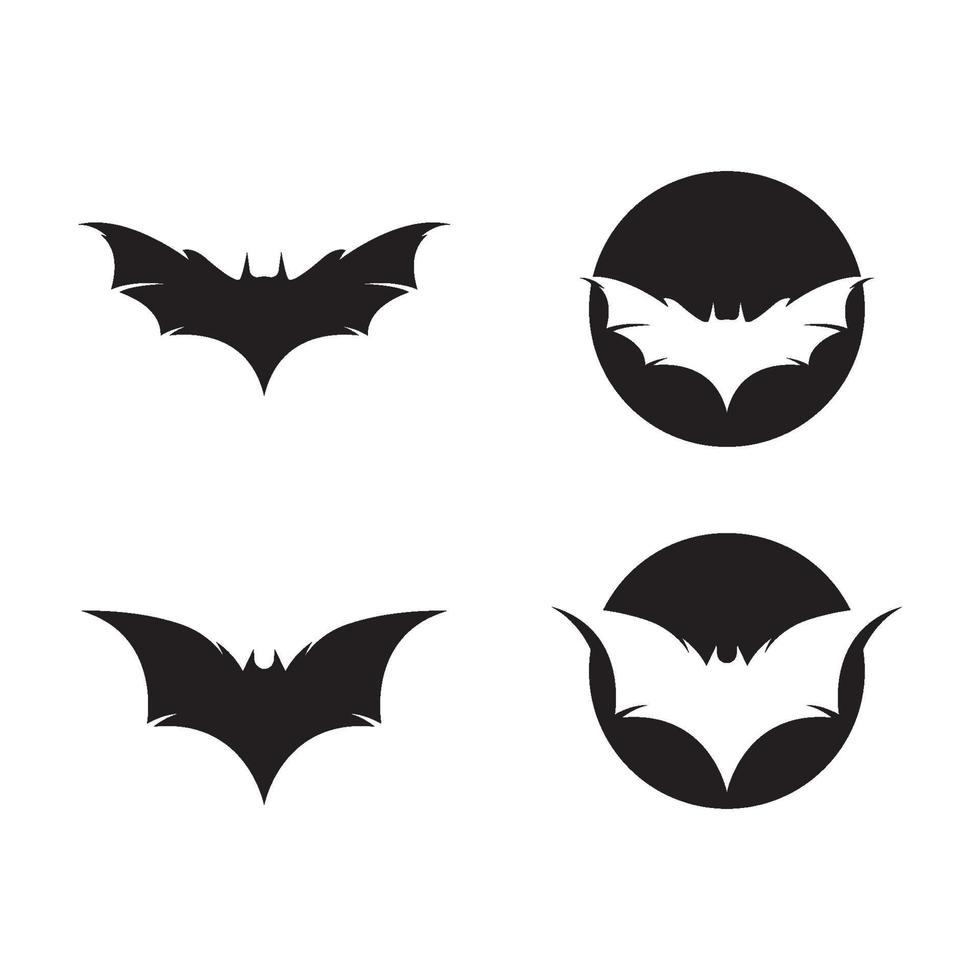 Fledermaus Bilder Logo Design vektor