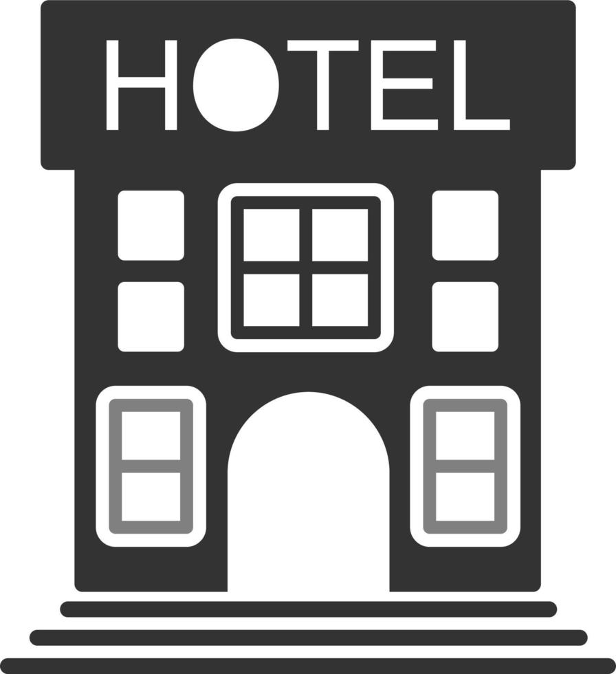 hotell vektor ikon