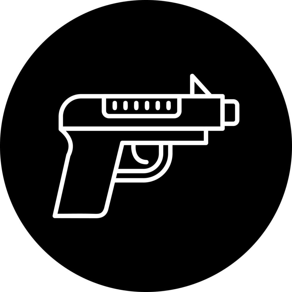 Symbol für Pistolenvektor vektor