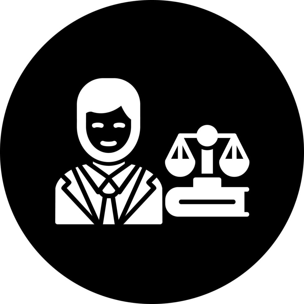 Anwalt-Vektor-Symbol vektor