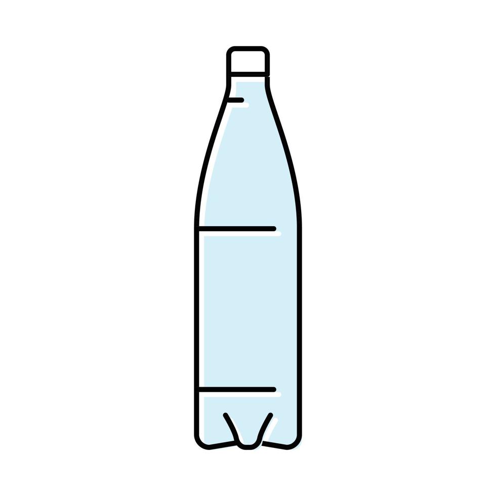 behållare vatten plast flaska Färg ikon vektor illustration