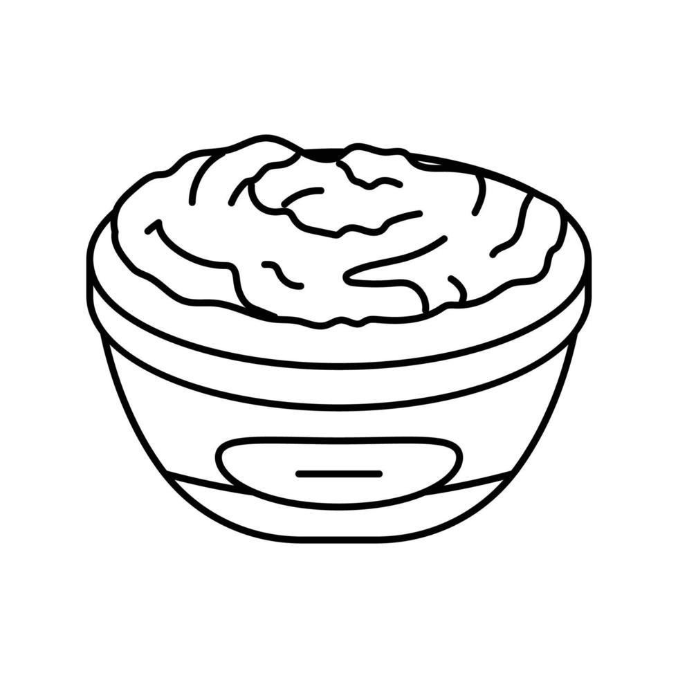 Sanft Käse Essen Scheibe Linie Symbol Vektor Illustration