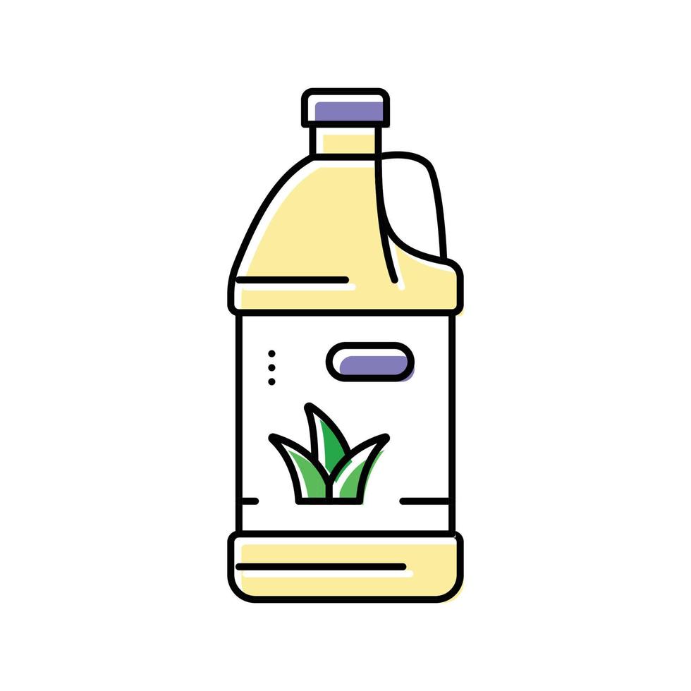 Wasser Aloe vera Farbe Symbol Vektor Illustration