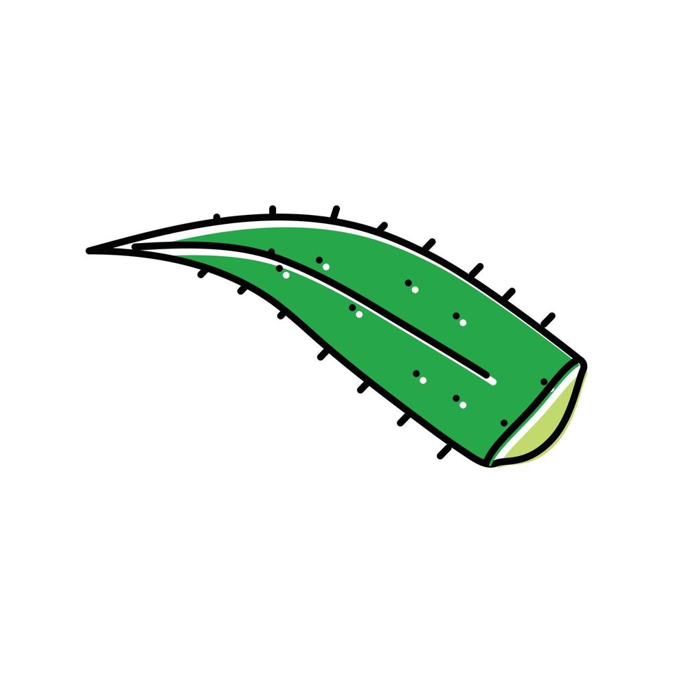 gesund Aloe vera Farbe Symbol Vektor Illustration