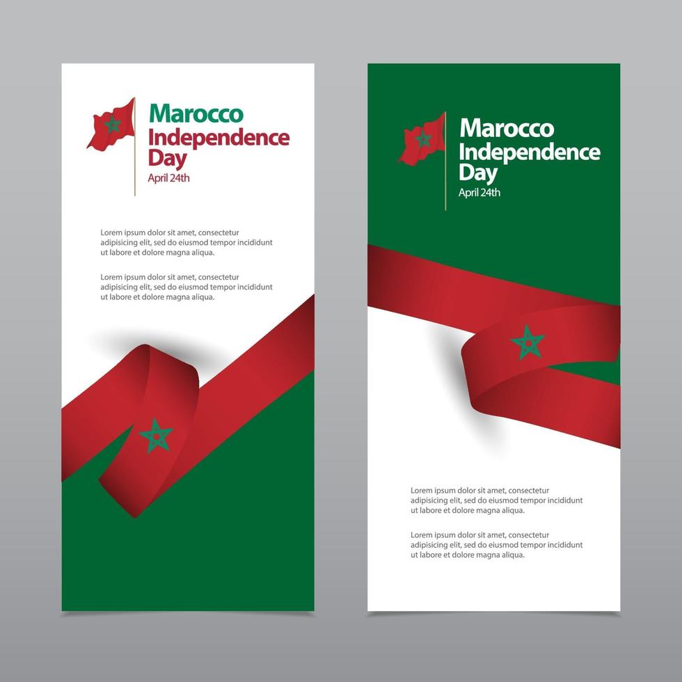 glückliche Marokko Unabhängigkeitstag Feier Vektor Vorlage Design Illustration