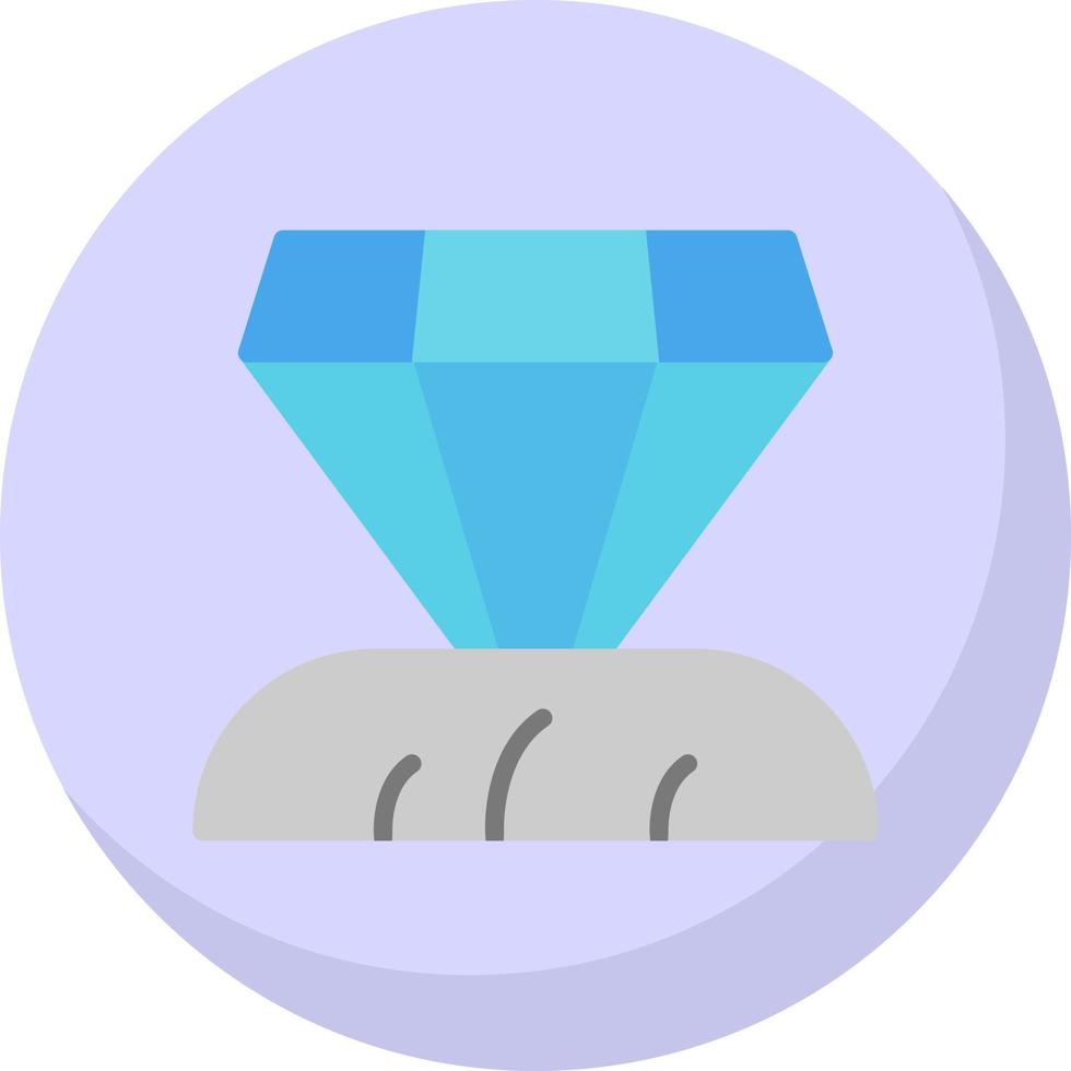 Diamant-Vektor-Icon-Design vektor