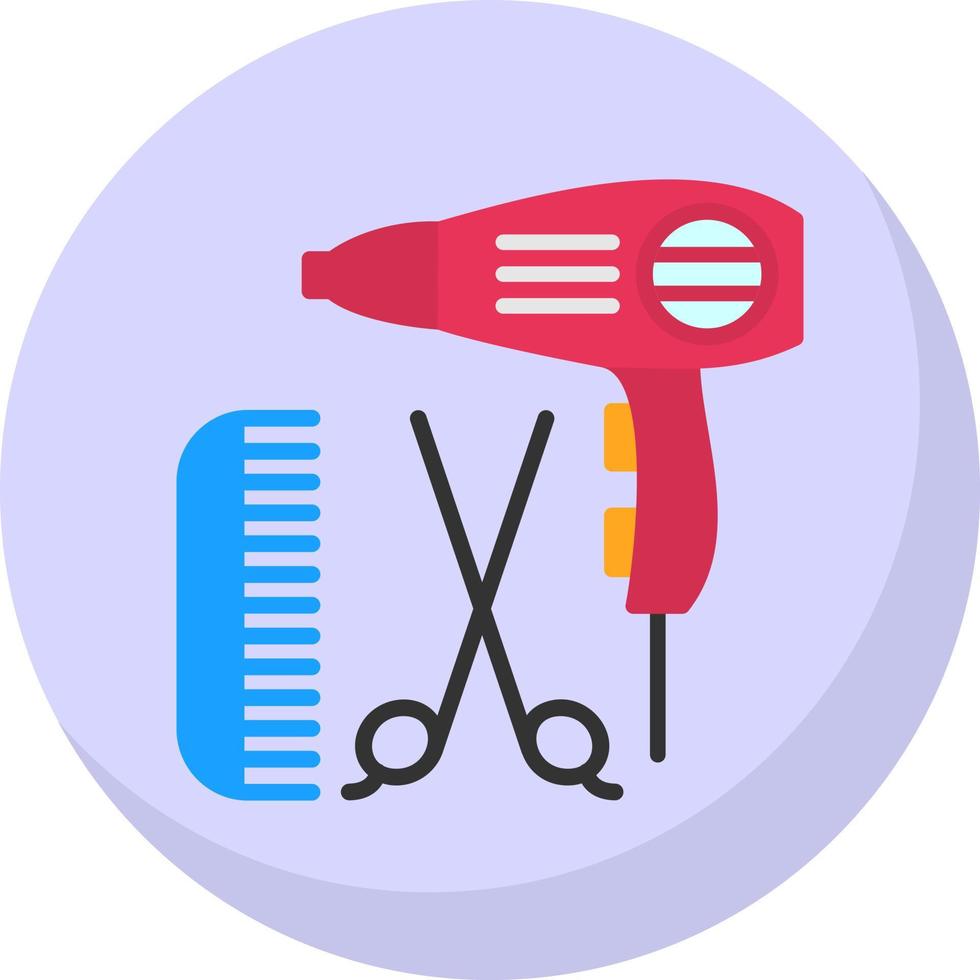 Friseur-Vektor-Icon-Design vektor