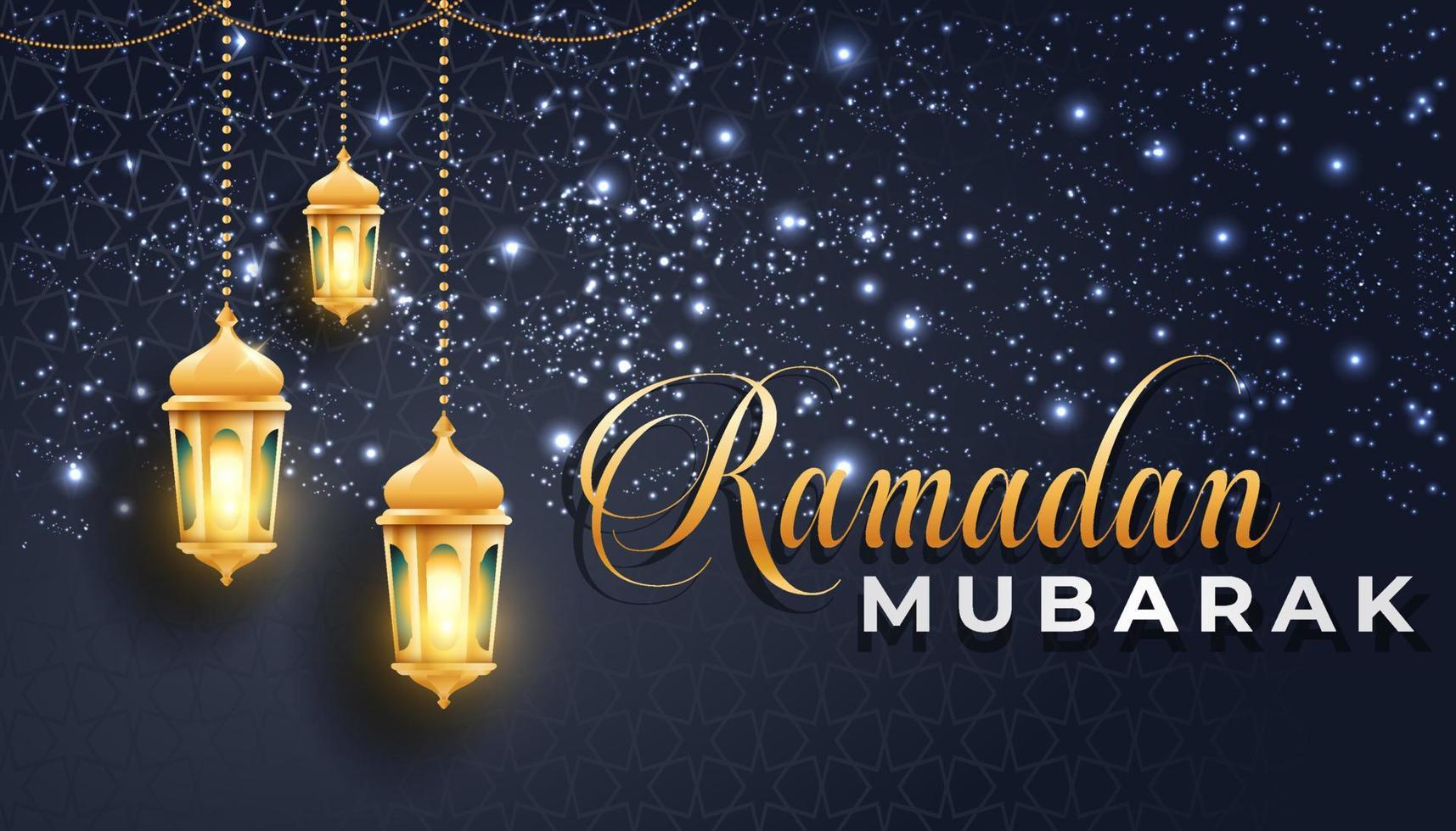 ramadan mubarak banner vektor