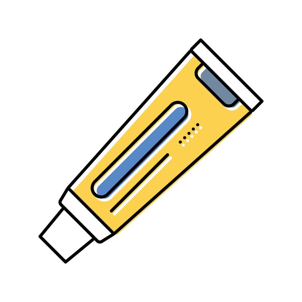 Antibiotikum Salbe Farbe Symbol Vektor Illustration