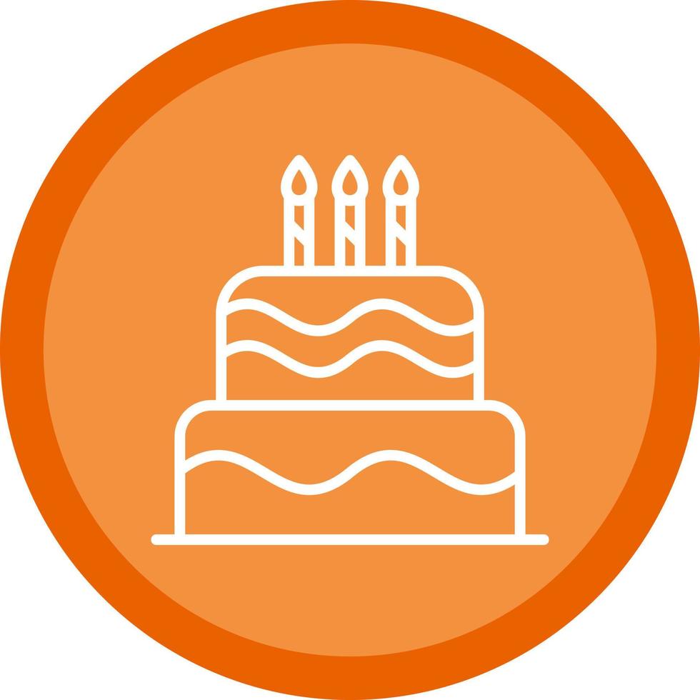 Kuchen-Vektor-Icon-Design vektor