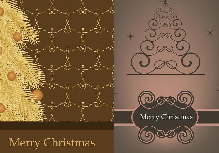 Weihnachtsbaum Illustrator Wallpaper Pack vektor