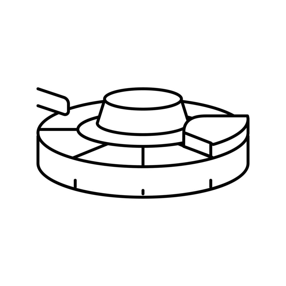 Kupfer Schmelzer Besetzung Anoden Linie Symbol Vektor Illustration