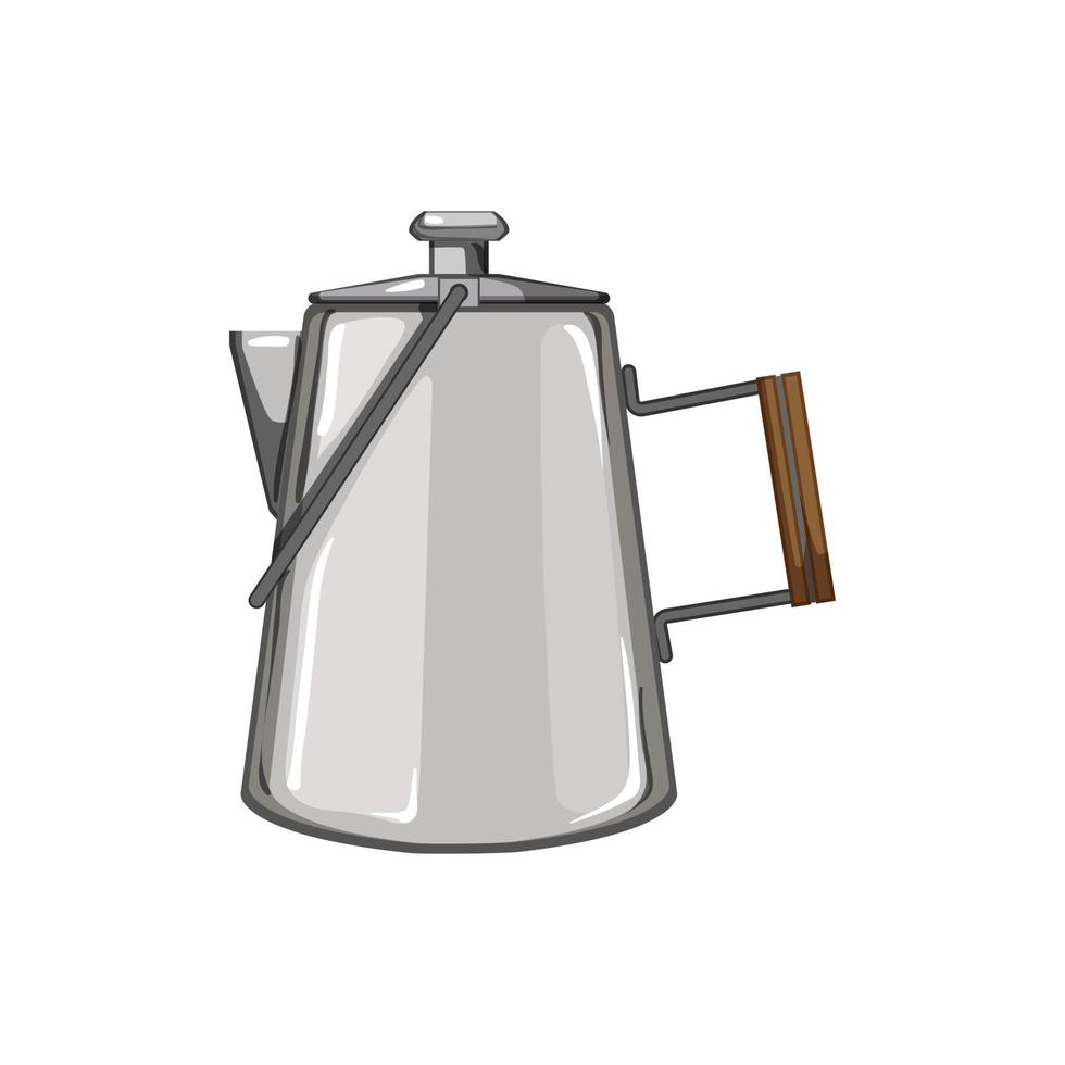 dryck perkolator pott kaffe tecknad serie vektor illustration