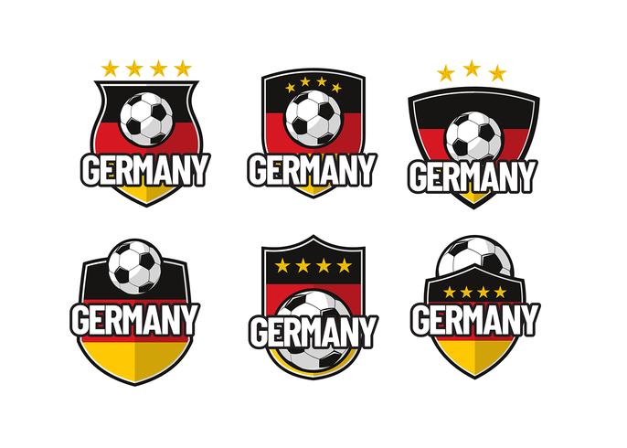 Tyskland Footbal Patch Vector