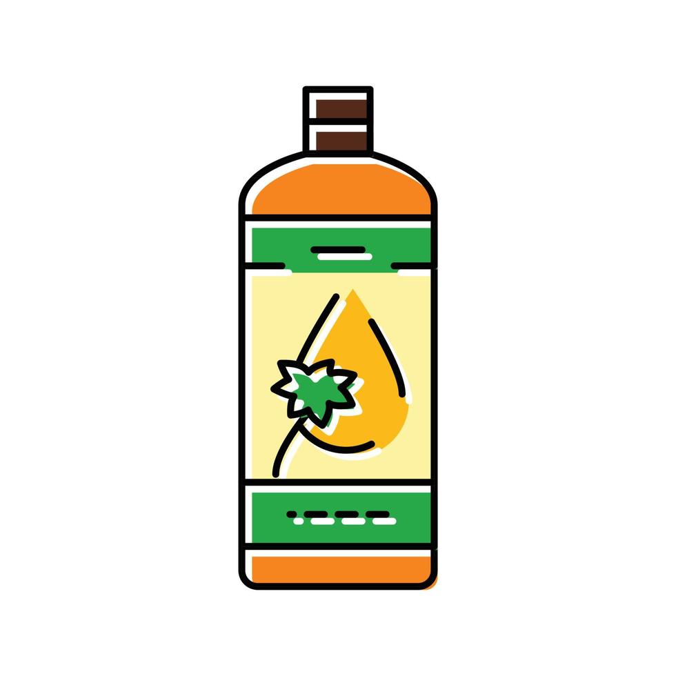 Haut Palme Öl Farbe Symbol Vektor Illustration