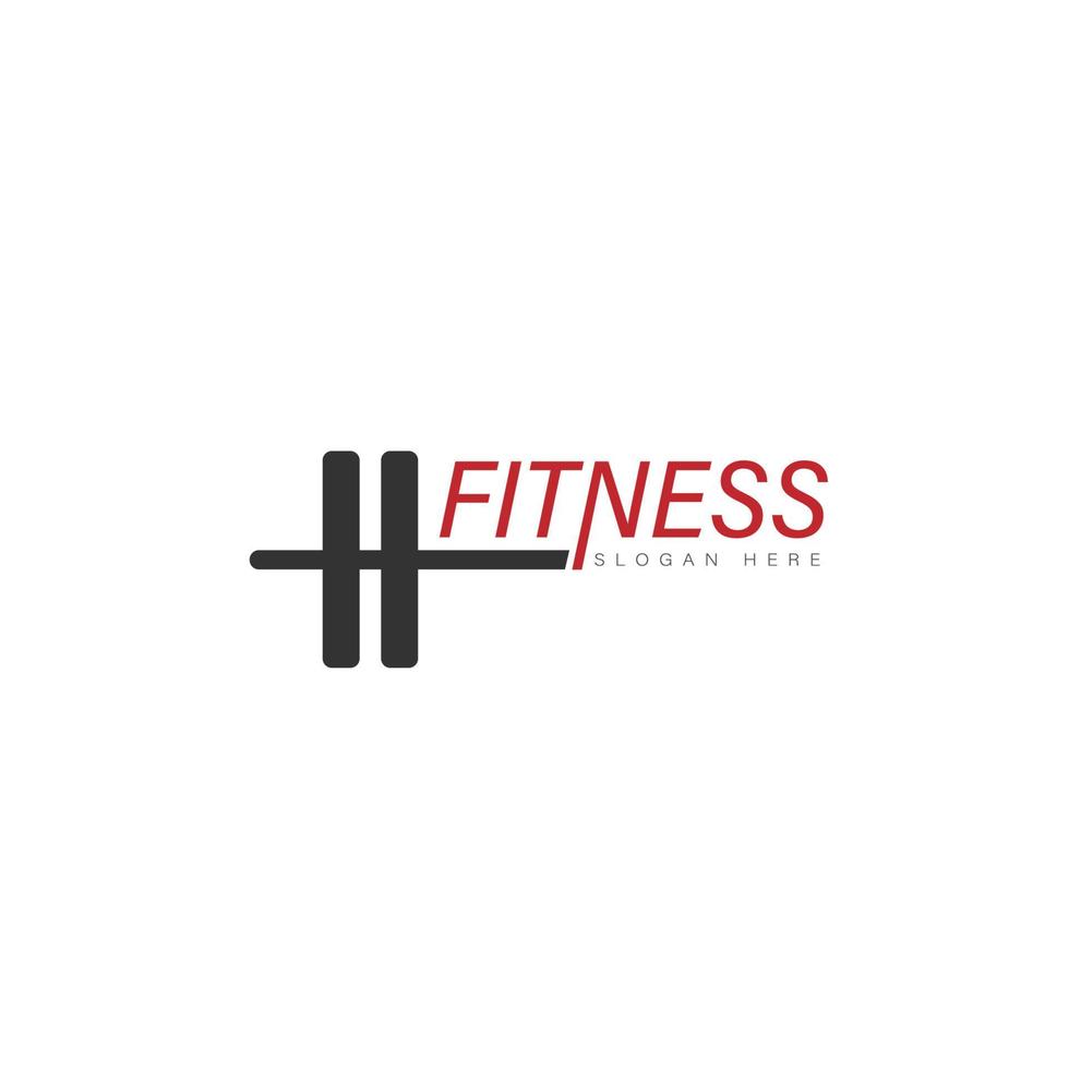 Fitness Fitnessstudio Logo Design Vorlage mit ausüben sportlich vektor