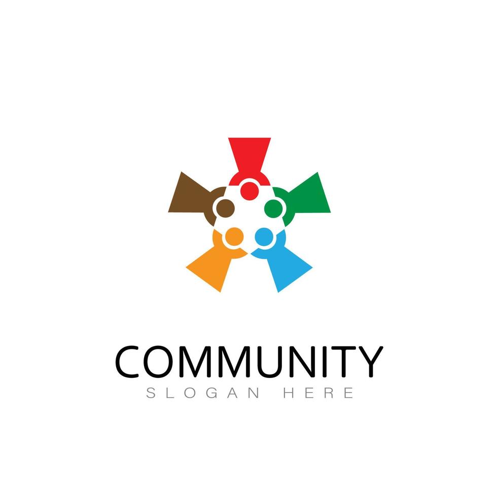 gemenskap logotyp ikon design vektor människor