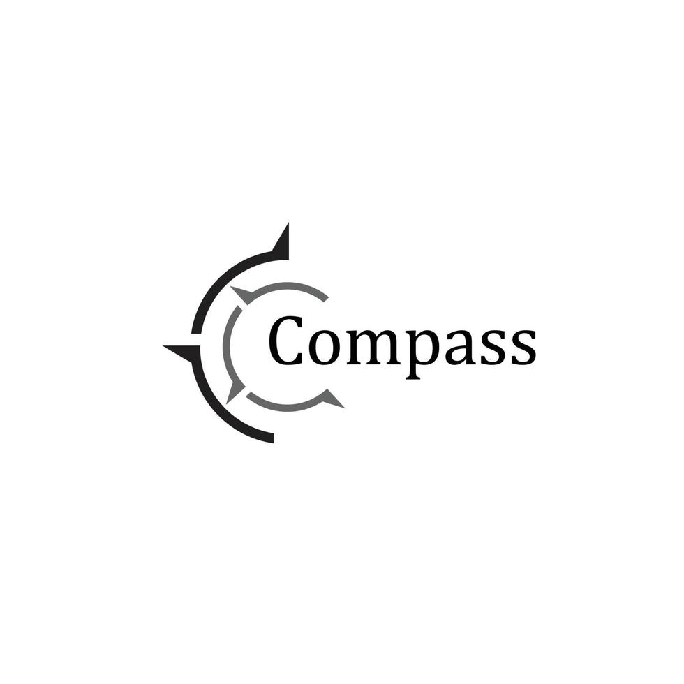 kreativ kompass koncept logotyp formgivningsmall vektor