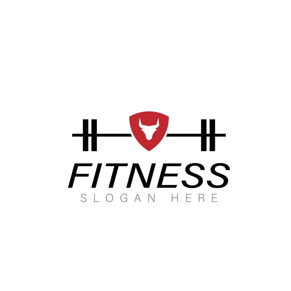 Fitness Fitnessstudio Logo Design Vorlage mit ausüben sportlich vektor