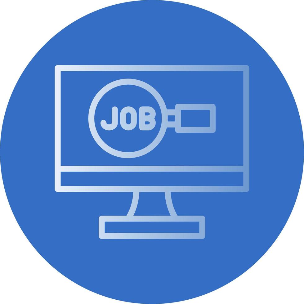 Jobsuche-Vektor-Icon-Design vektor