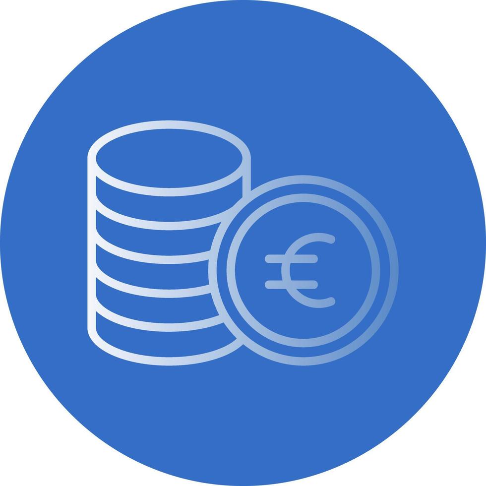 euro mynt vektor ikon design