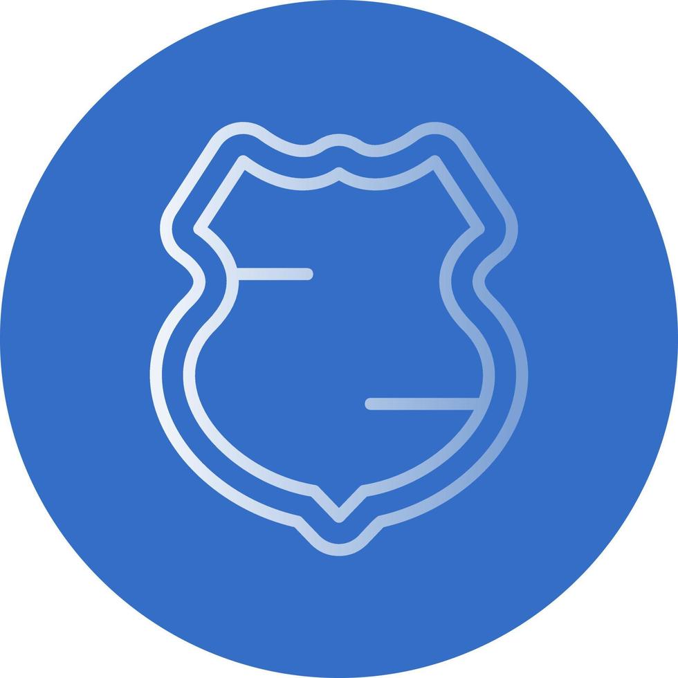 Polizei Schild Vektor Icon Design