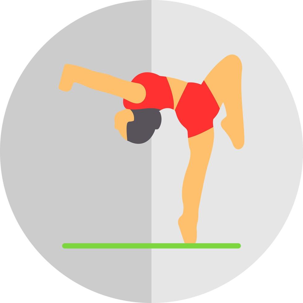 gymnast vektor ikon design