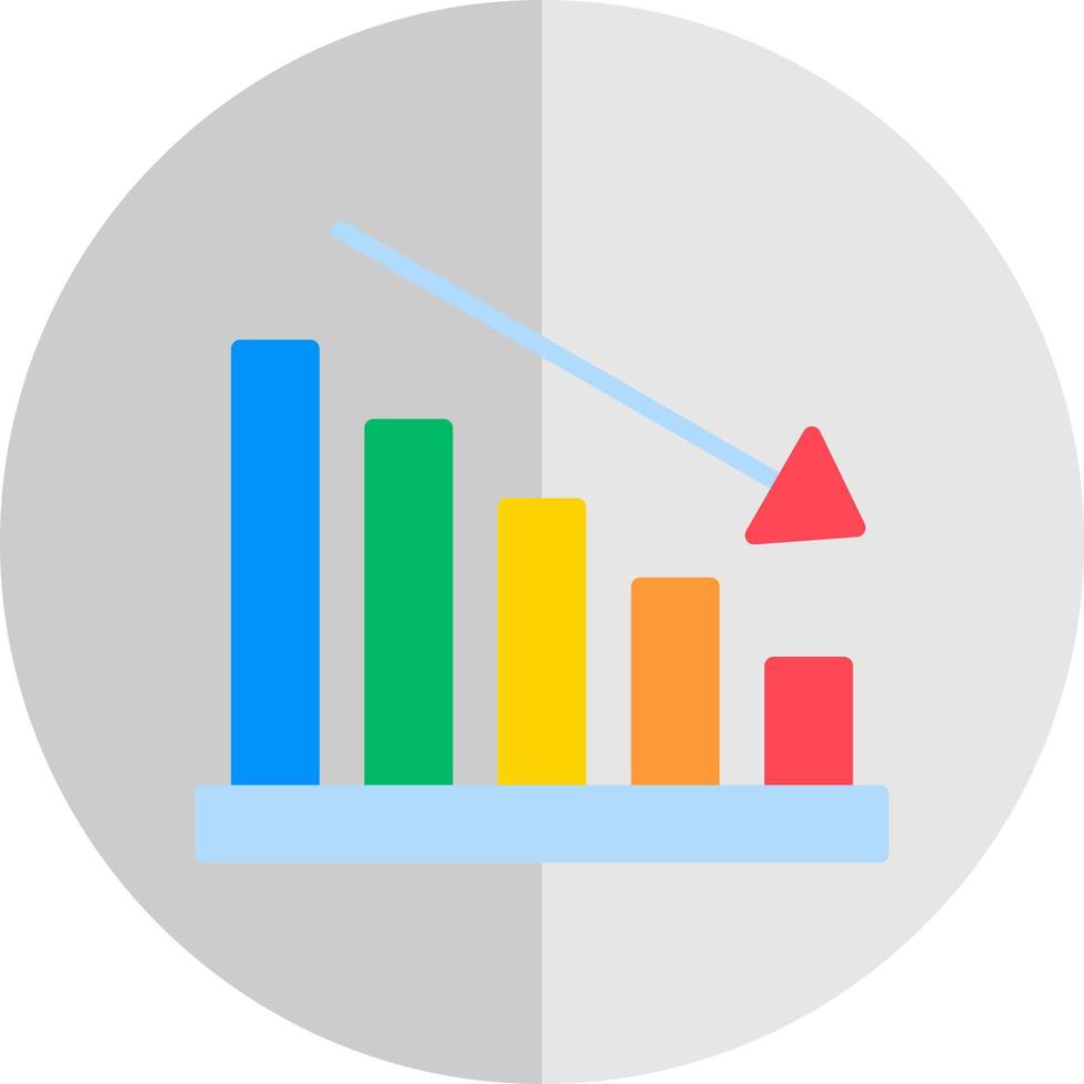 Grafik-Vektor-Icon-Design nach unten vektor