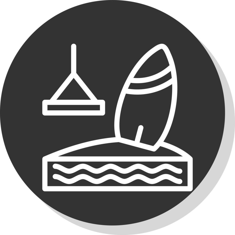 Wakeboarding-Vektor-Icon-Design vektor
