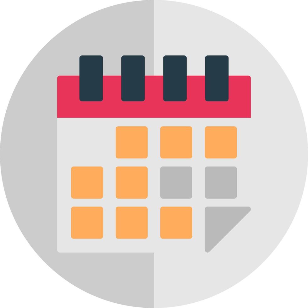 Kalender-Vektor-Icon-Design vektor