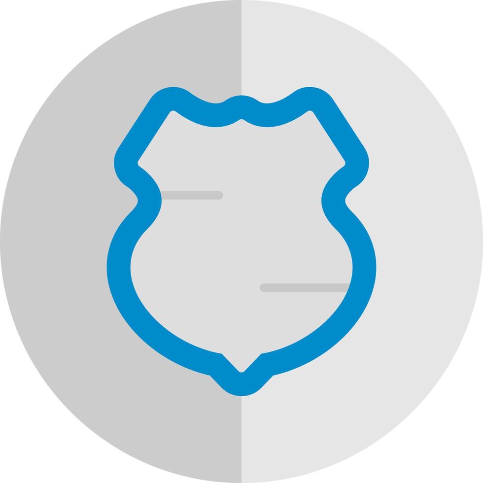 Polizei Schild Vektor Icon Design