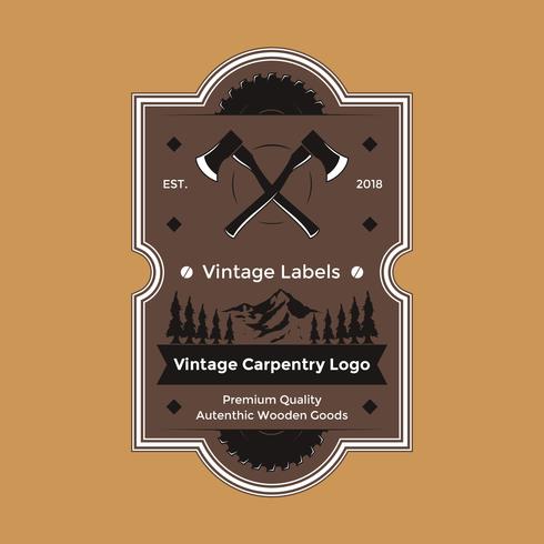 Vintage Snickeri Logo Vector