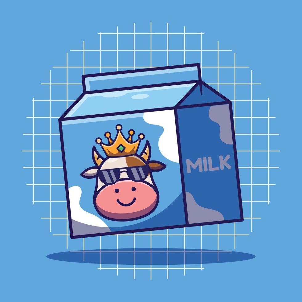 mjölk vektor tecknad serie illustration
