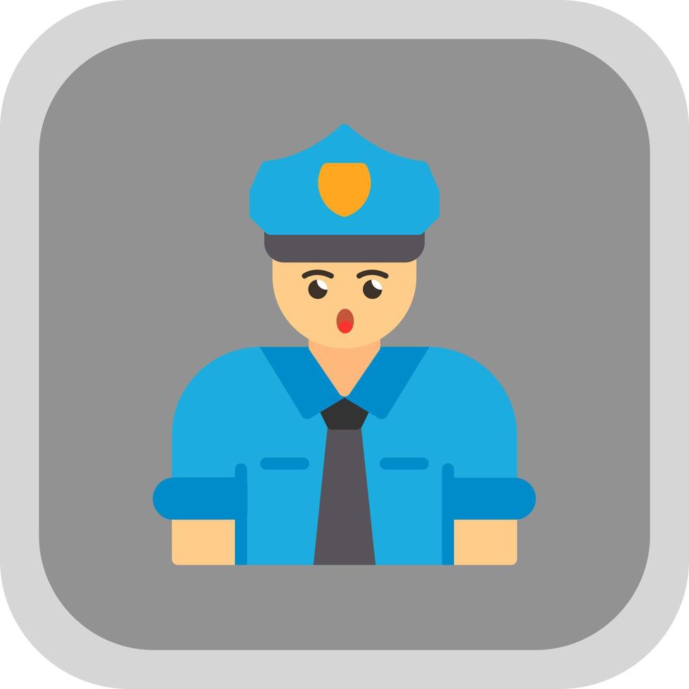 Polizei-Vektor-Icon-Design vektor