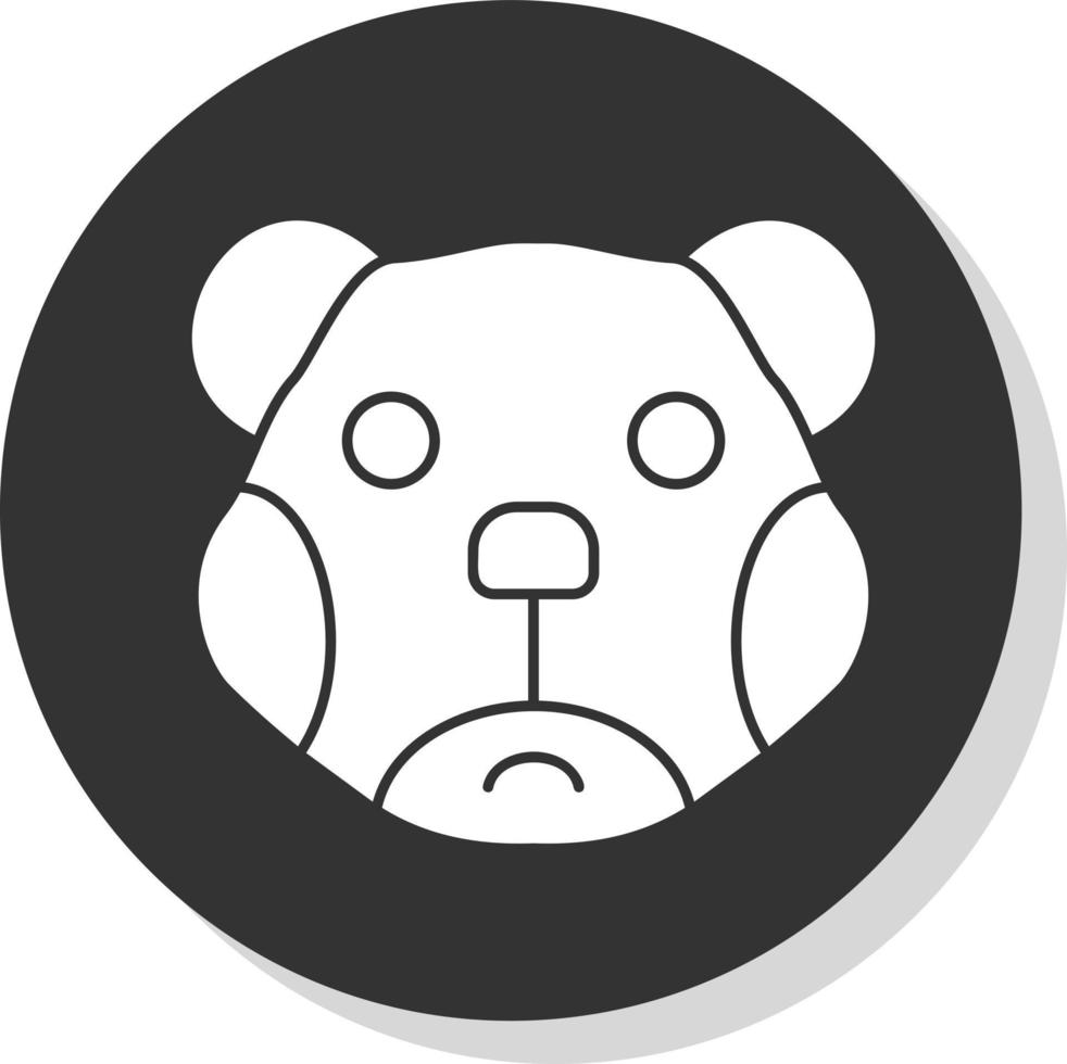 Bären-Vektor-Icon-Design vektor