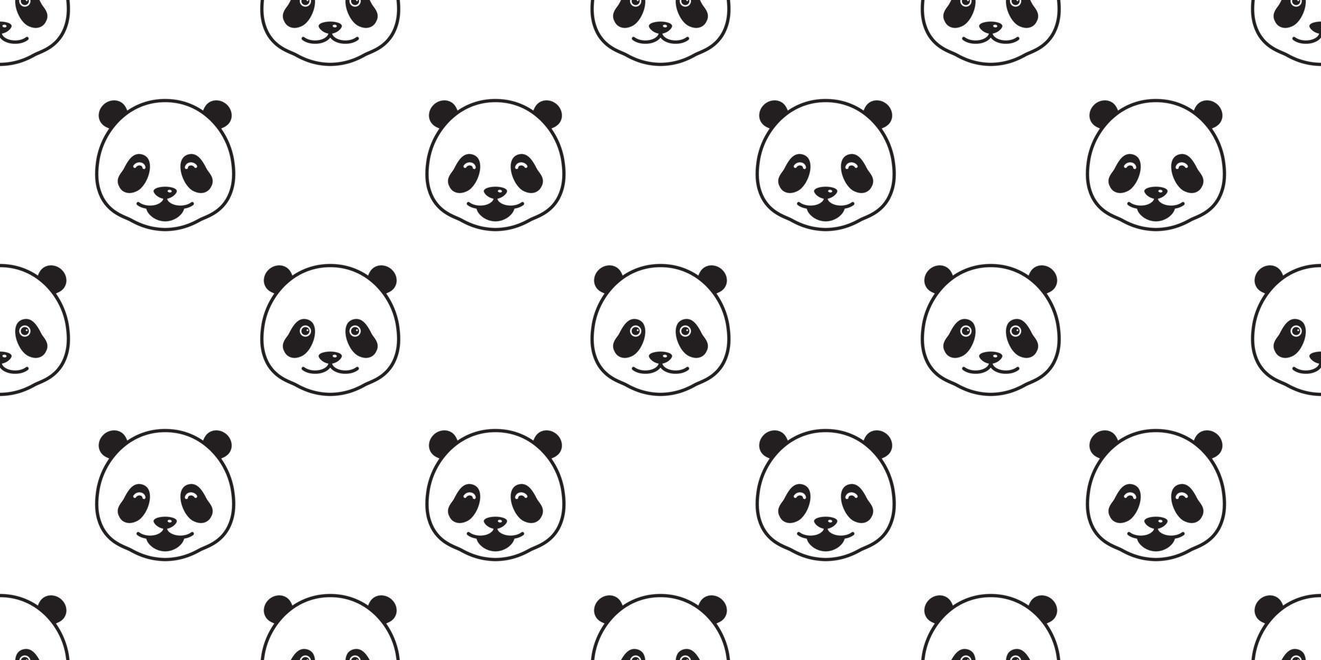 Bär nahtlos Vektor Polar- Bär Muster Panda isoliert Hintergrund Hintergrund